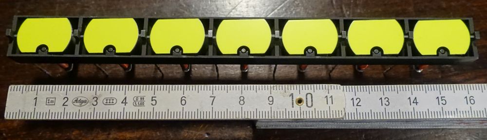 15 x 23 mm - Bohne - gelb - Einzelstreifen