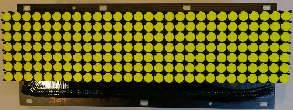 BROSE Flip-Dot Vorderseite - rund 10 mm - gelb - 21 x 19 Dots