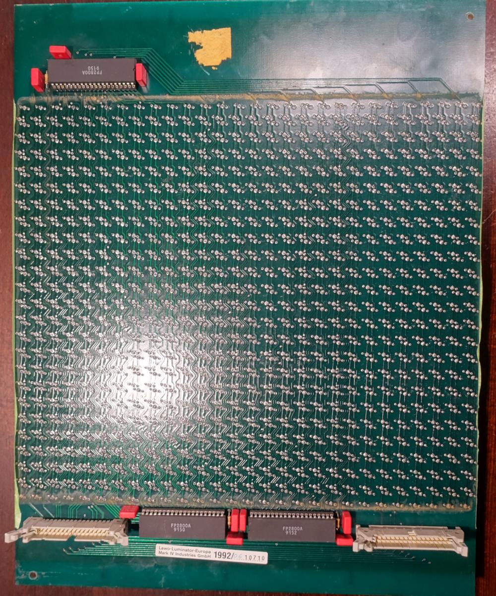 Lawo-Luminator Rückseite 10 mm - achteckig - weiß - 28 x 28 Dots