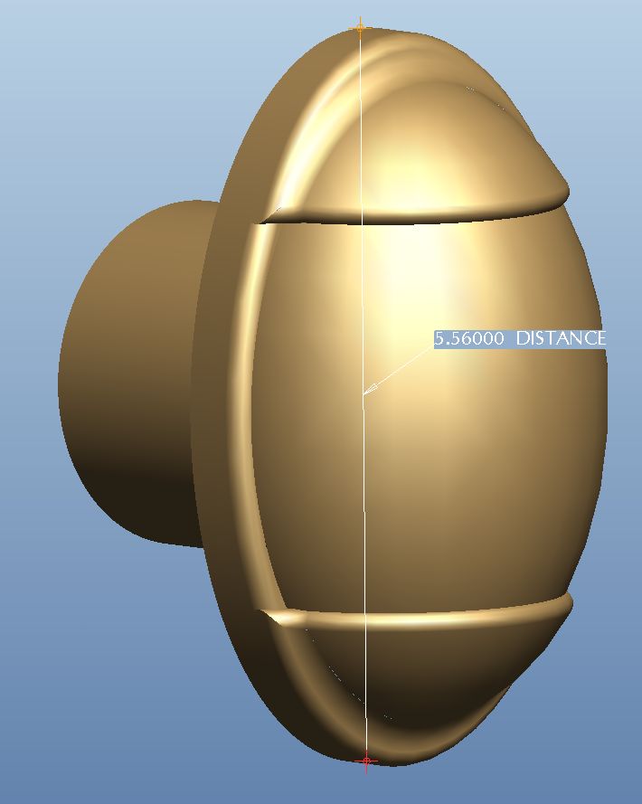 Blinker 3D Modell. Höhe 5,5 mm, Stecknippel D = 2,6 mm - 2022-11-06