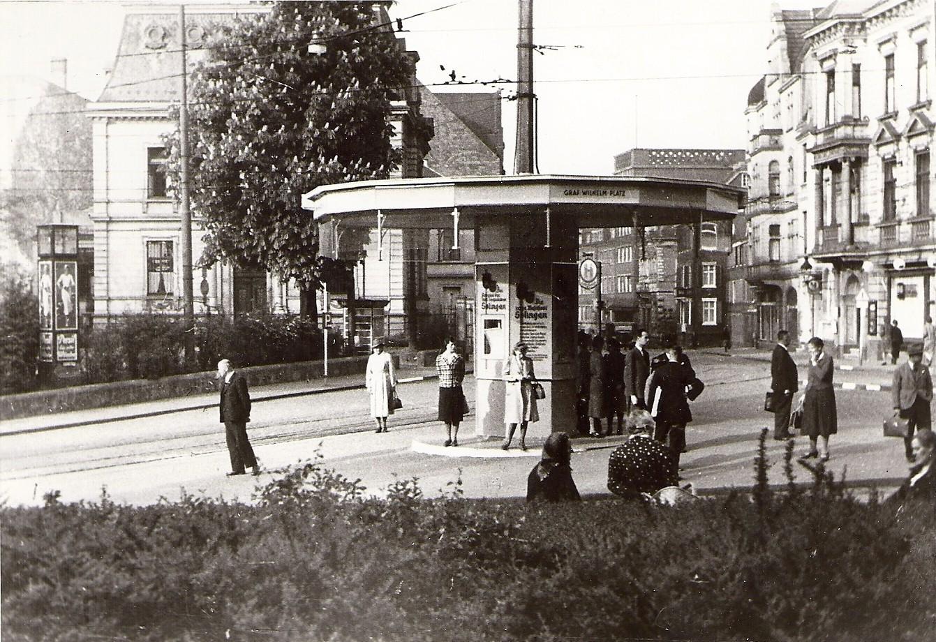 Wartepilz Graf-Wilhelm-Platz, Postkarte